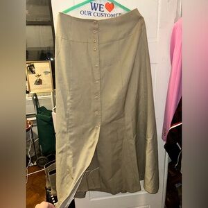 BUTTON DOWN MAXI SKIRT